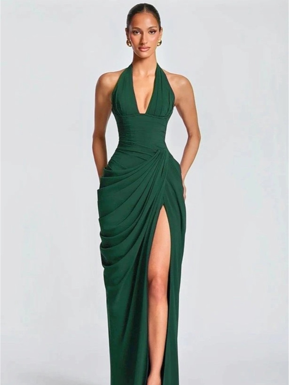 Babyboo minette maxi dress-emerald